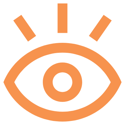 Icon illustration of an eye